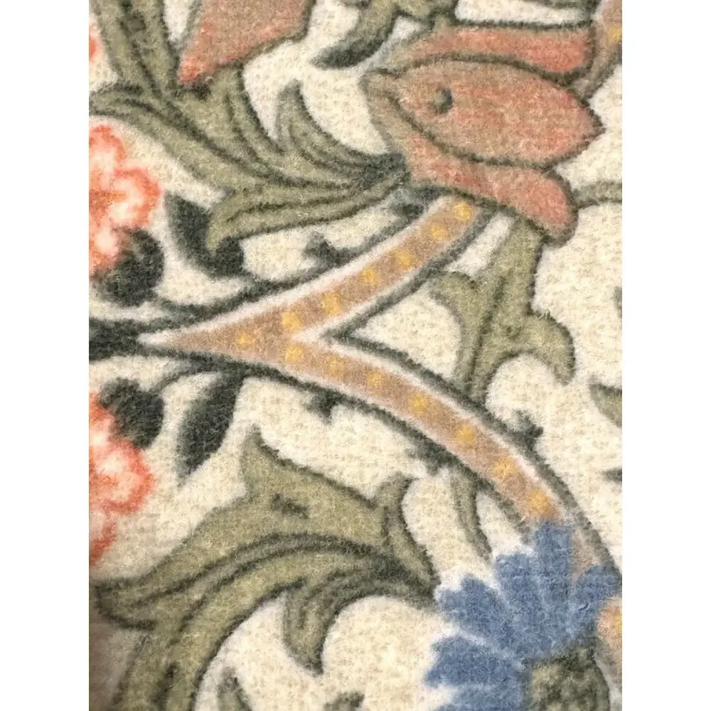 William Morris Co Bath Towel Woodland Weeds Coral Grn 1 Pc Velour NWT
